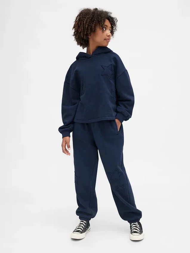 Kinderen Vintagesoft Relaxed hoodie met patch