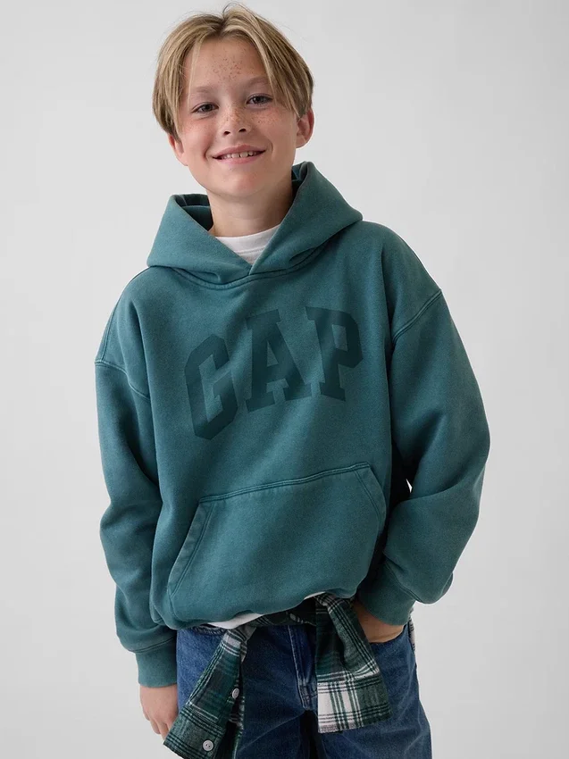 Kinderen Vintagesoft Relaxed Logo-hoodie