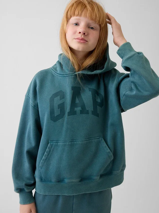 Kinderen Vintagesoft Relaxed Logo-hoodie