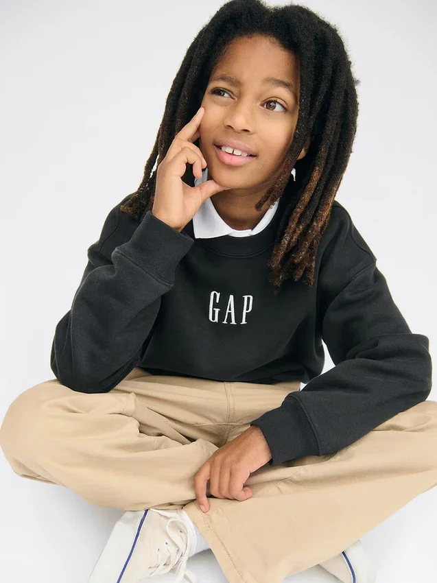 Kinderen Vintagesoft Relaxed Logo-sweatshirt