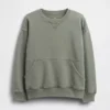 Kinderen Vintagesoft Relaxed Sweatshirt met ronde hals en zak
