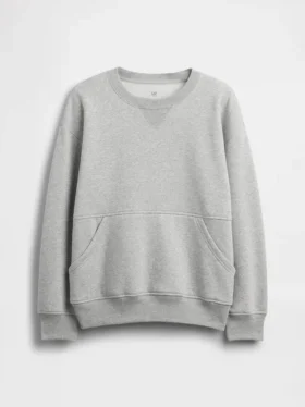 Kinderen Vintagesoft Relaxed Sweatshirt met ronde hals en zak