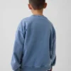 Kinderen Vintagesoft Relaxed Sweatshirt met ronde hals en zak