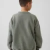 Kinderen Vintagesoft Relaxed Sweatshirt met ronde hals en zak