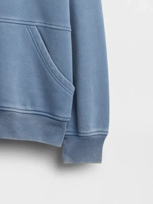 Kinderen Vintagesoft Relaxed Sweatshirt met ronde hals en zak