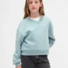 Kinderen Vintagesoft Sweatshirt met relaxte pasvorm en V-hals