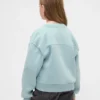 Kinderen Vintagesoft Sweatshirt met relaxte pasvorm en V-hals