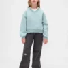 Kinderen Vintagesoft Sweatshirt met relaxte pasvorm en V-hals