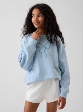 Kinderen Vintagesoft Terry oversized sweatshirt met print