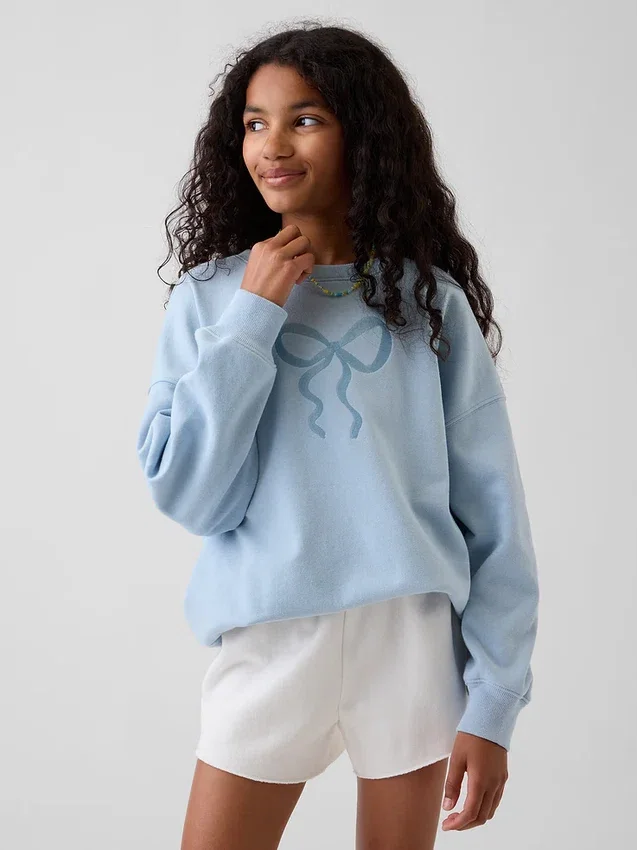 Kinderen Vintagesoft Terry oversized sweatshirt met print