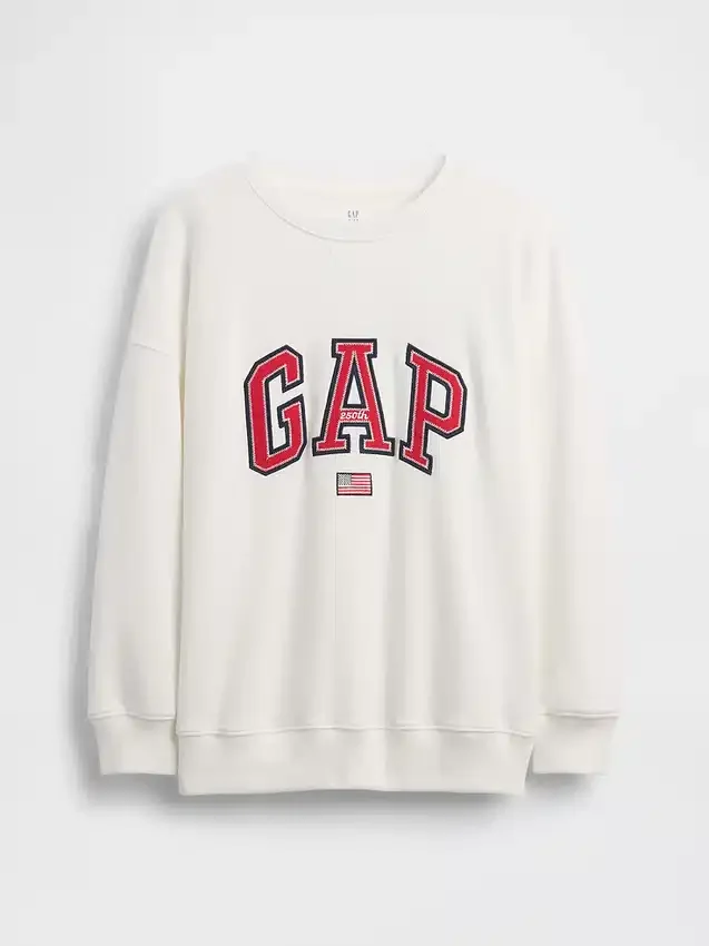 Kinderen Vintagesoft Terry oversized sweatshirt met print