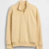 Kinderen Vintagesoft Terry Relaxed pullover met halve rits