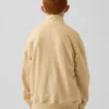 Kinderen Vintagesoft Terry Relaxed pullover met halve rits