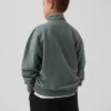 Kinderen Vintagesoft Terry Relaxed pullover met halve rits