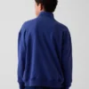 Kinderen Vintagesoft Terry Relaxed pullover met halve rits