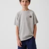 Kinderen: zwaar, relaxed T-shirt met Gap Logo