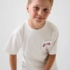 Kinderen: zwaar, relaxed T-shirt met Gap Logo