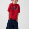 Kinderen: zwaar, relaxed T-shirt met Gap Logo