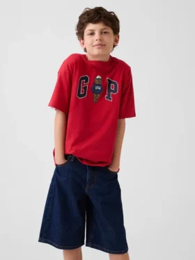 Kinderen: zwaar, relaxed T-shirt met Gap Logo