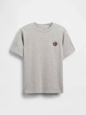 Kinderen: zwaar, relaxed T-shirt met Gap Logo