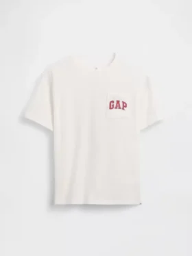 Kinderen: zwaar, relaxed T-shirt met Gap Logo