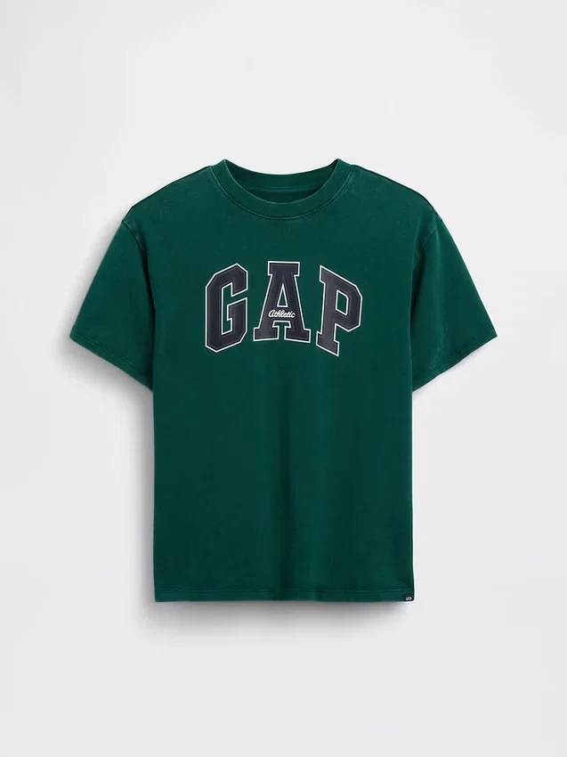 Kinderen: zwaar, relaxed T-shirt met Gap Logo