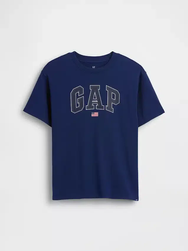 Kinderen: zwaar, relaxed T-shirt met Gap Logo