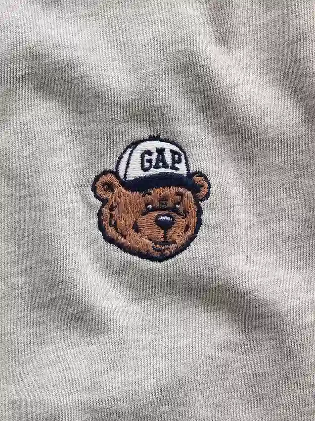 Kinderen: zwaar, relaxed T-shirt met Gap Logo