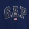Kinderen: zwaar, relaxed T-shirt met Gap Logo