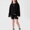 Kinderfietskorte broek met ribboord