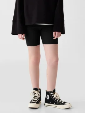 Kinderfietskorte broek met ribboord