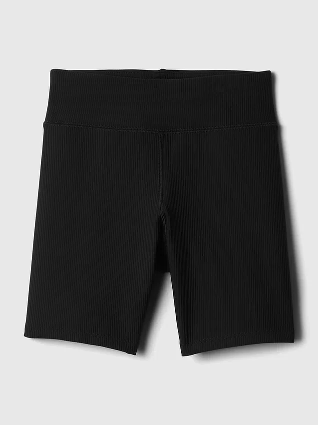 Kinderfietskorte broek met ribboord