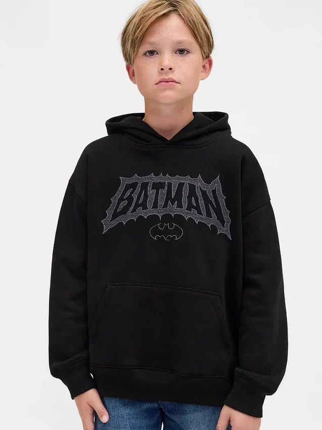 Kinderhoodie met Batman-print in Vintagesoft-stijl