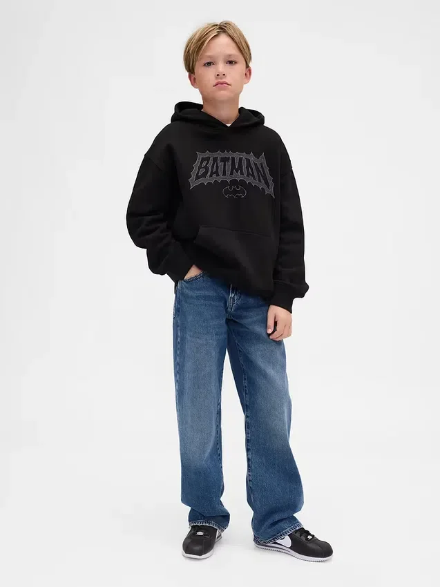 Kinderhoodie met Batman-print in Vintagesoft-stijl