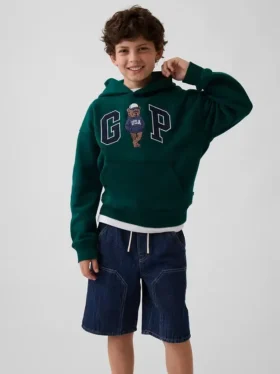 Kinderhoodie met Brannan Bear-logo van Vintagesoft