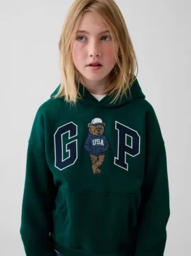 Kinderhoodie met Brannan Bear-logo van Vintagesoft
