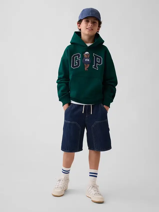Kinderhoodie met Brannan Bear-logo van Vintagesoft