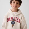 Kinderhoodie met Brannan Bear-logo van Vintagesoft
