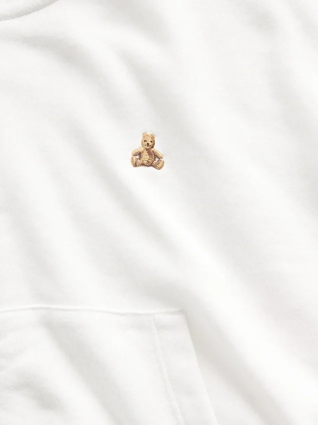 Kinderhoodie met rits, Vintagesoft-badstof en schuine pasvorm