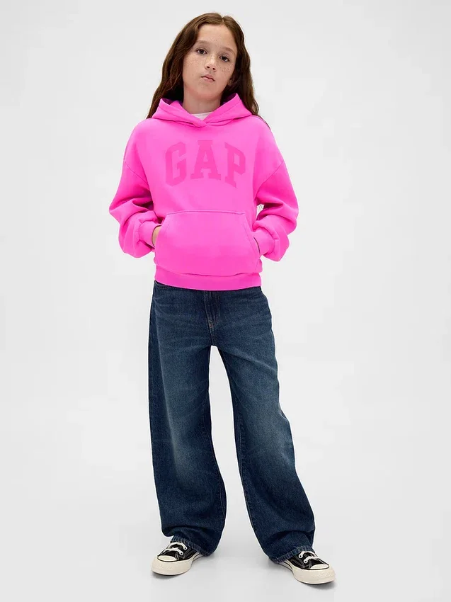 Kinderhoodie met Vintagesoft-logo