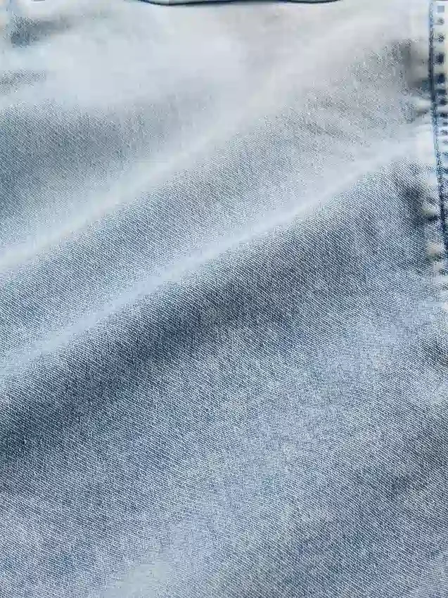 Kinderhoodie van gebreide denim met rits