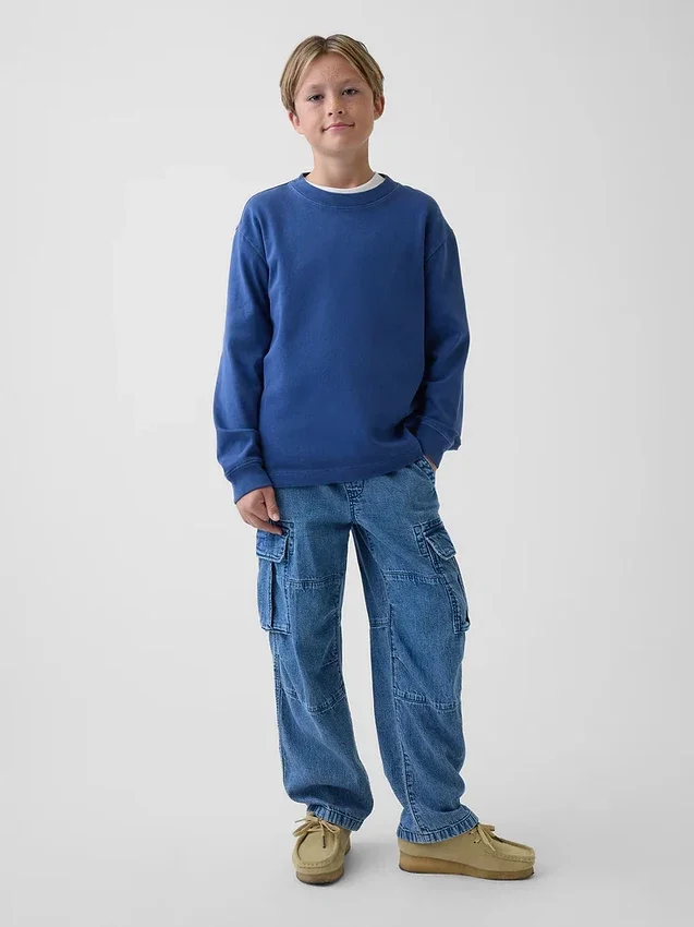 Kinderjeans met cargo-zakken