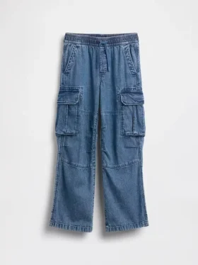 Kinderjeans met cargo-zakken