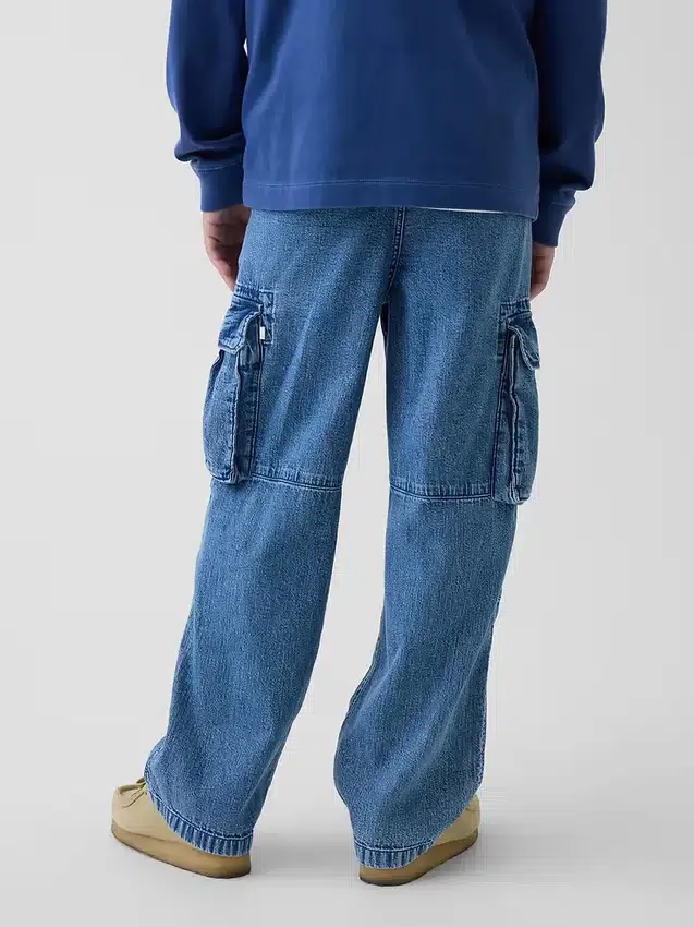 Kinderjeans met cargo-zakken