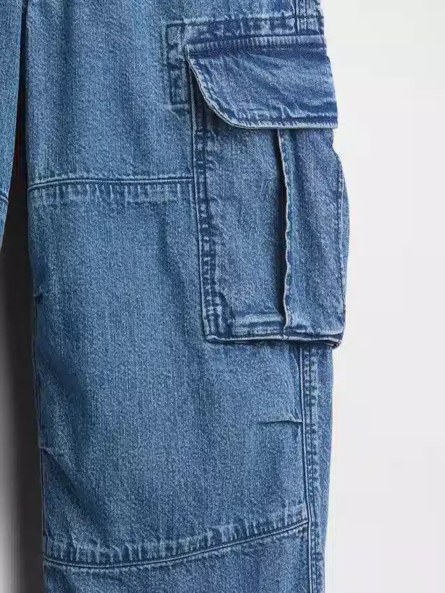 Kinderjeans met cargo-zakken