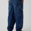 Kinderjeans met geborstelde stof in carpenter-stijl