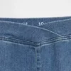 Kinderjeans met hoge taille en gekruiste banden