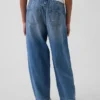 Kinderjeans met hoge taille en wijd been