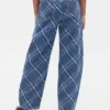 Kinderjeans met hoge taille en wijd been