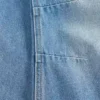 Kinderjeans met hoge taille en wijd been
